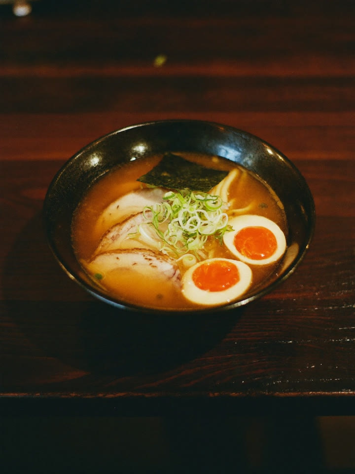 Tonkotsu ramen with a soft egg